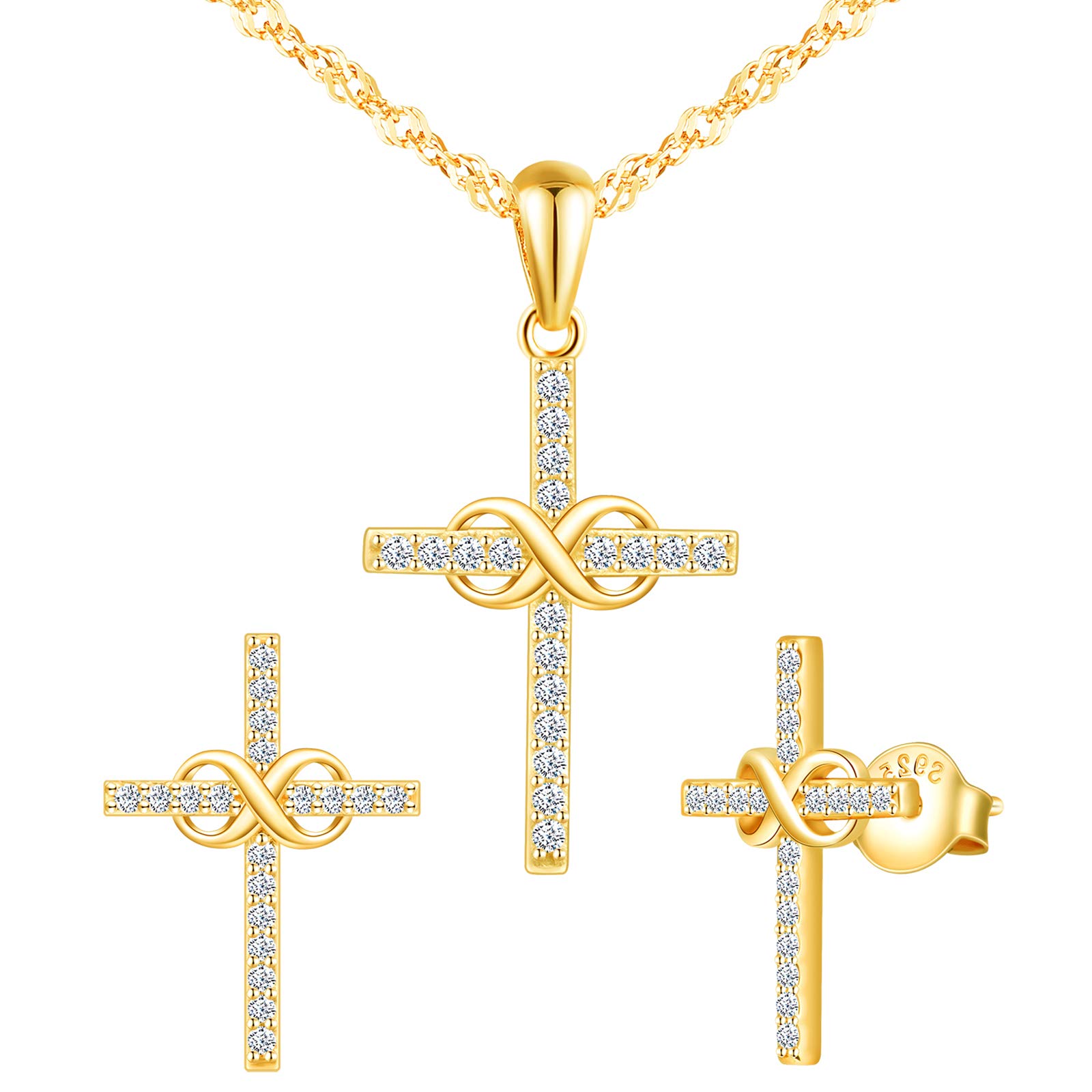 INFINIONLY Fashion Necklaces collana infinito oro