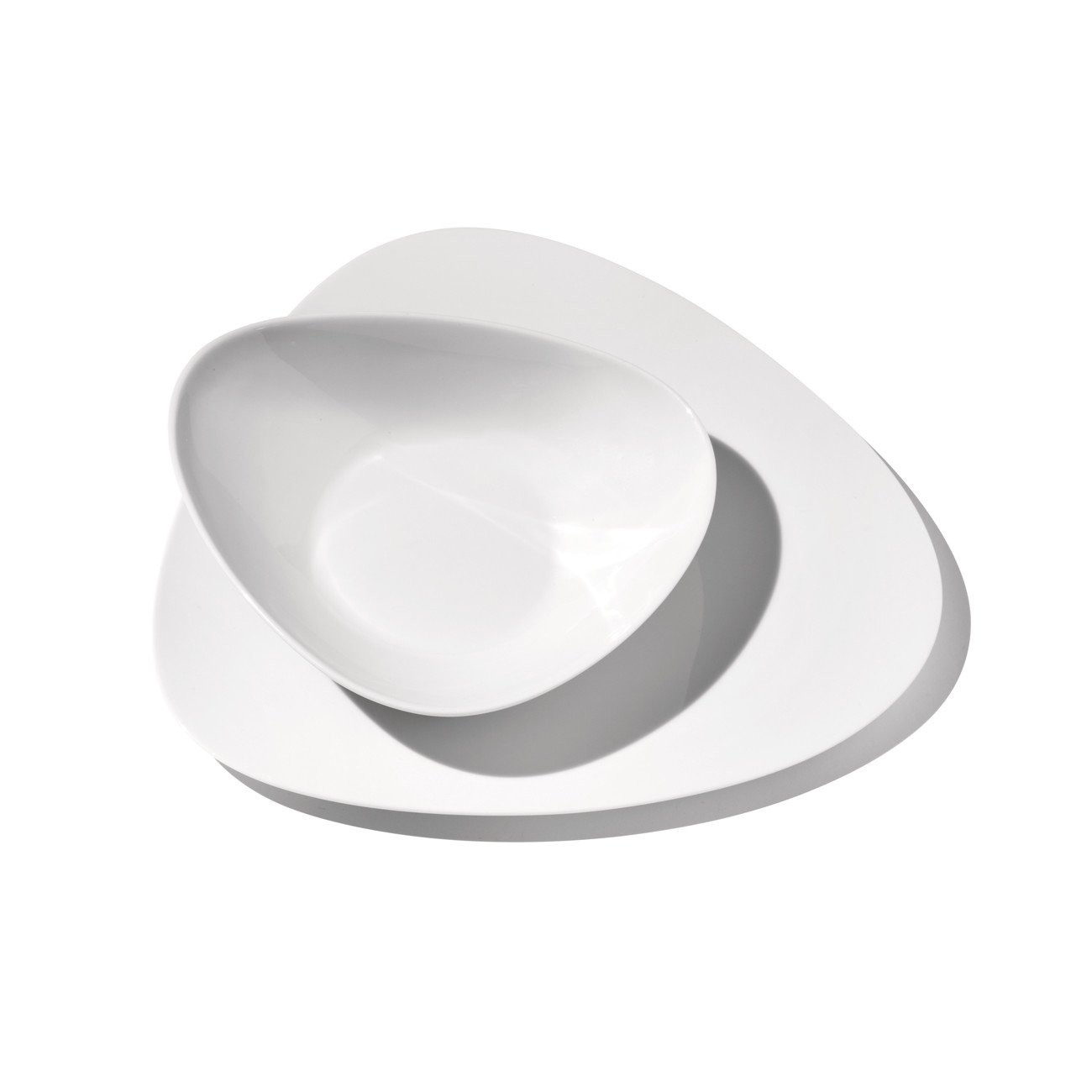 Alessi Colombina FM10/5 Piatto Dessert Porcellana Bianca Set 6