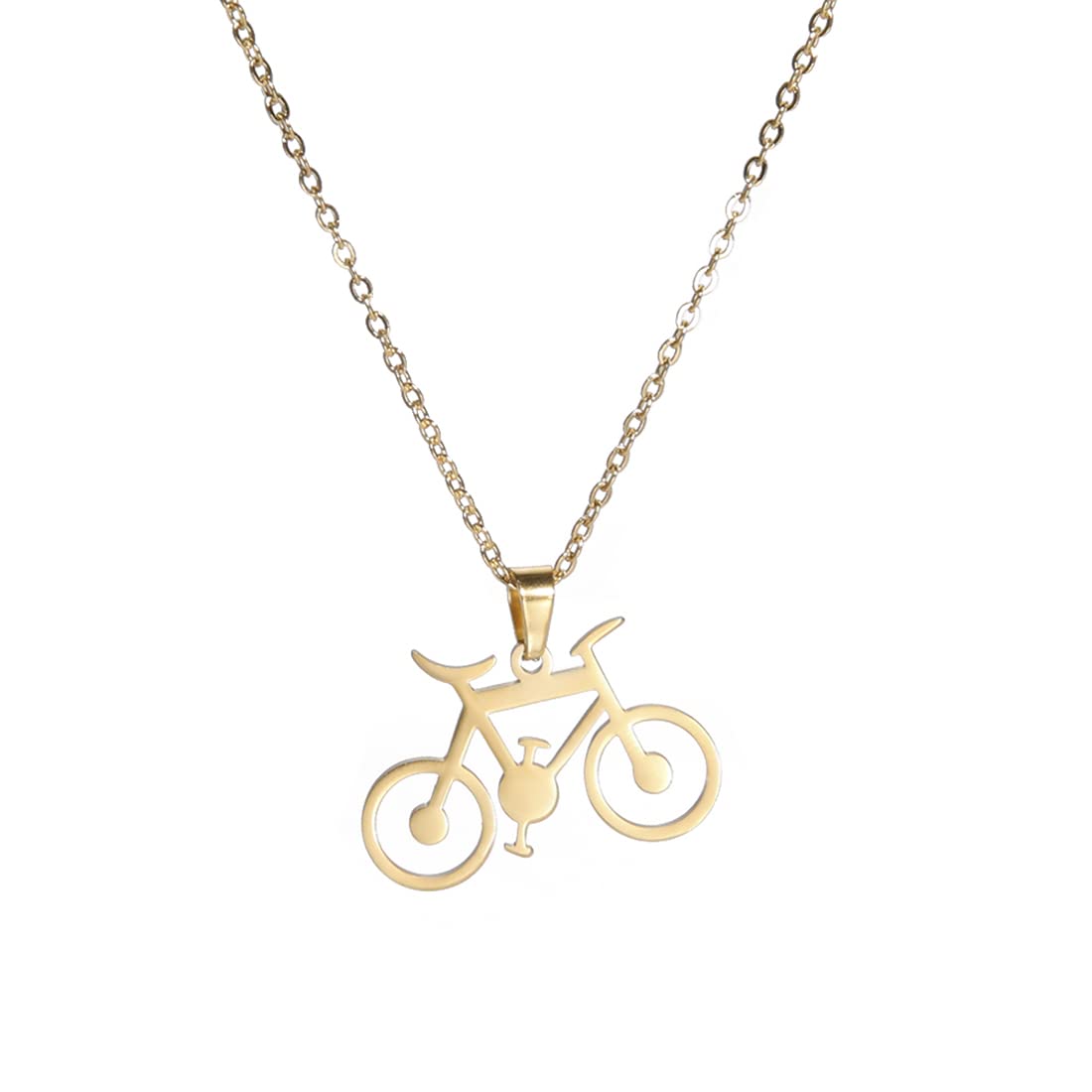 Eueavan Necklaces collana bici argento regalo ciclista