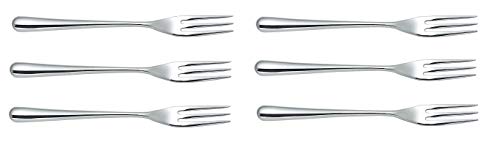 Alessi Caccia LCD01/5 Forchetta da Frutta Acciaio Set 6 Pezzi