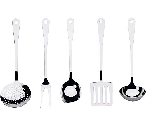 Alessi AJM19S5 set mestoli cucina 5 pezzi acciaio 18/10