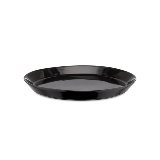 Alessi Tonale DC03/1 B piatto piano gres nero set 4