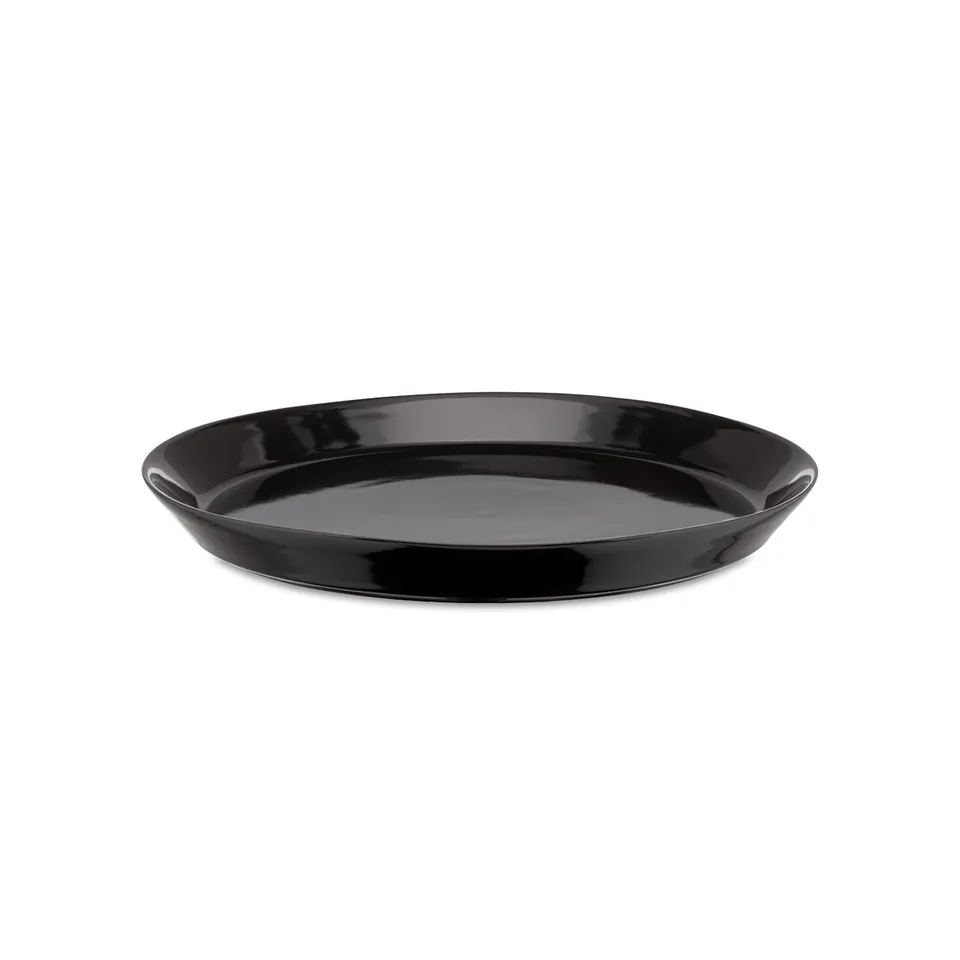 Alessi Tonale DC03/1 B piatto piano gres nero set 4