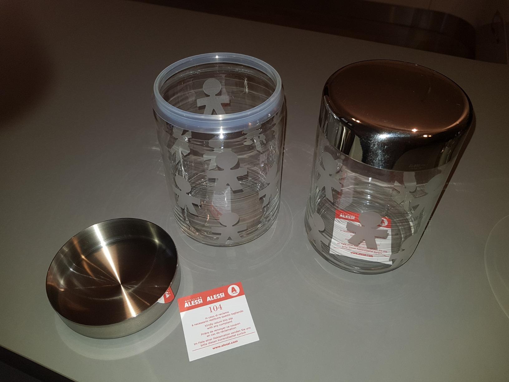Alessi Girotondo AKK37 barattolo vetro 1 litro ermetico