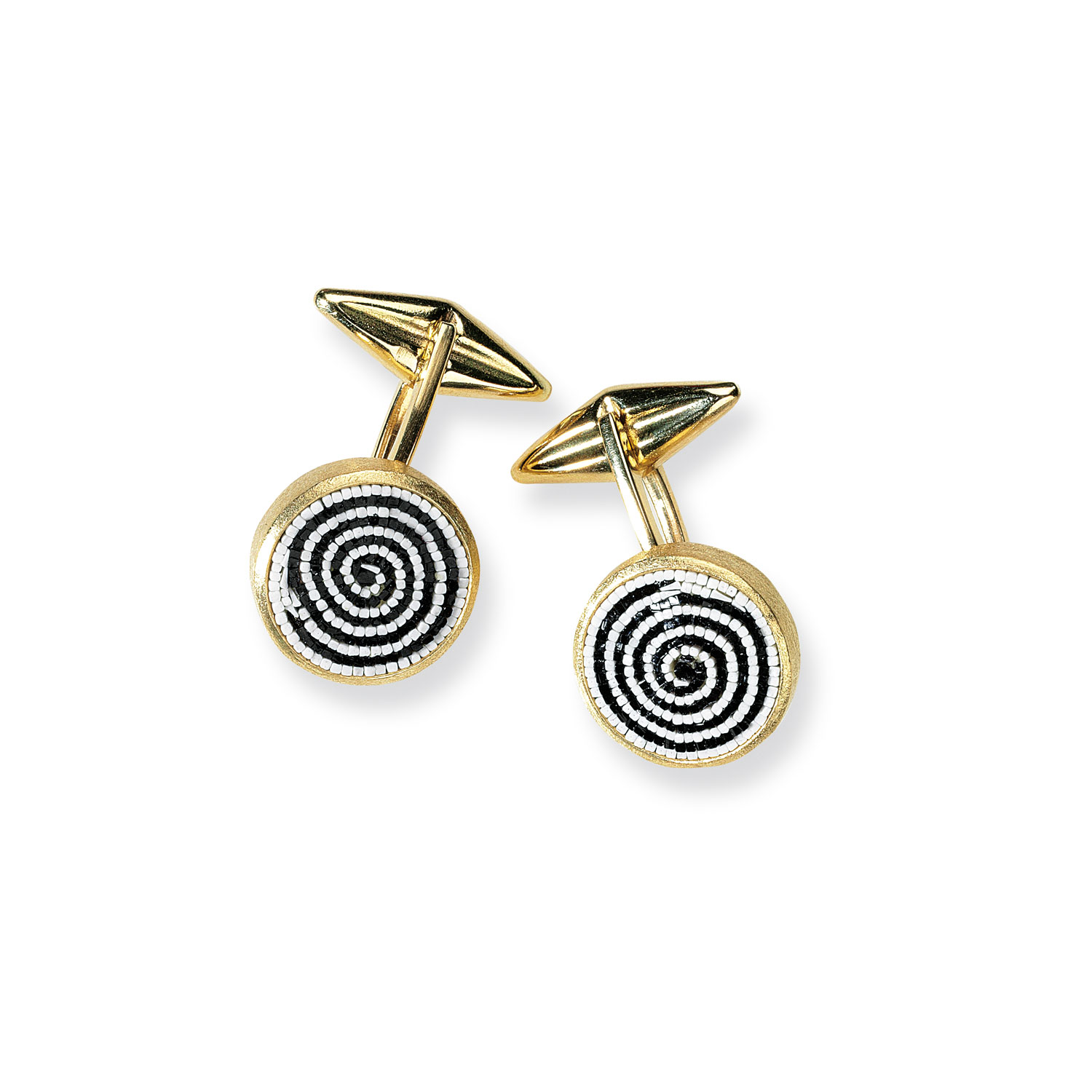 Le Sibille Curl Gemelli oro 18 kt zaffiri mosaico