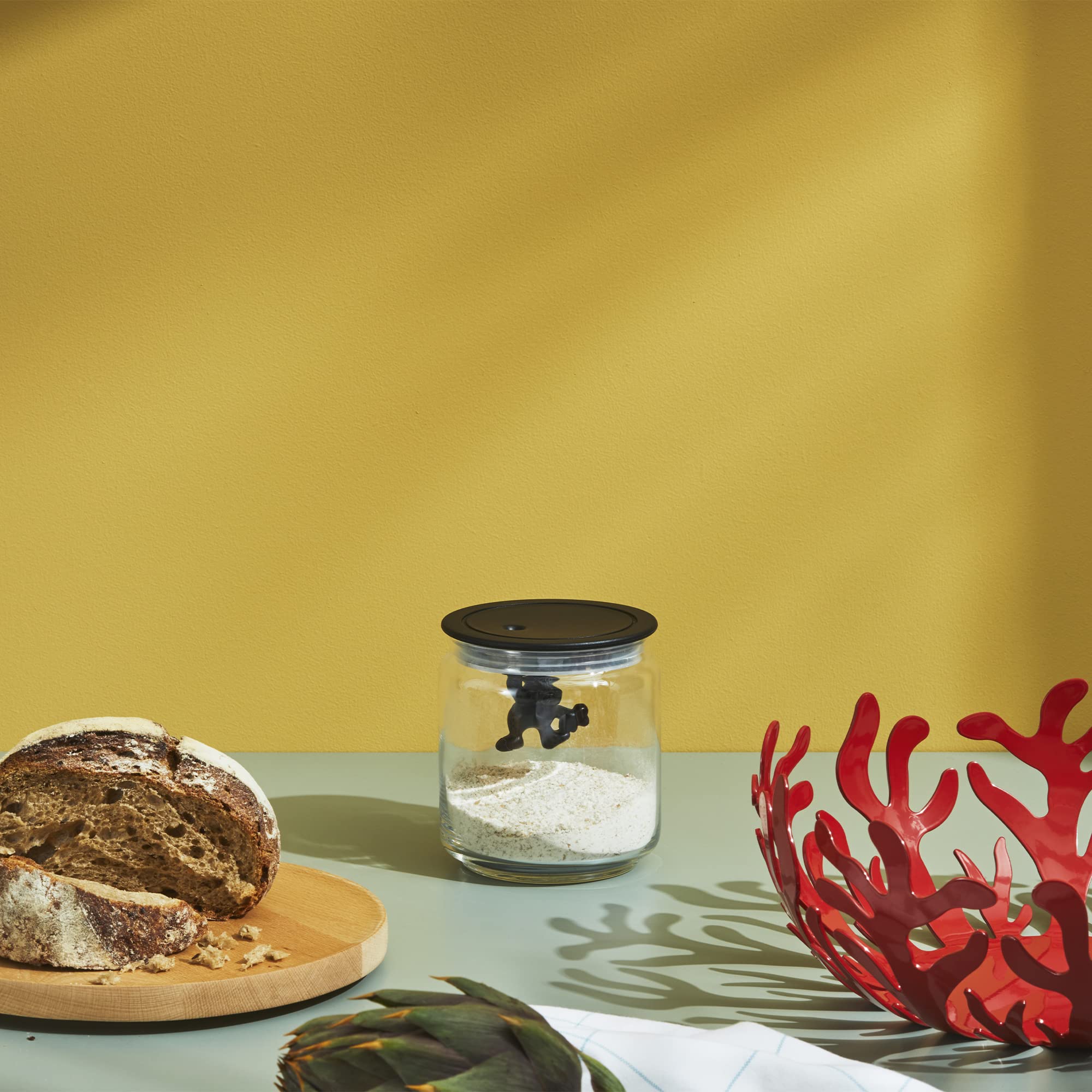 Alessi AMDR04 AZ Gianni Barattolo Vetro Azzurro 700 ml