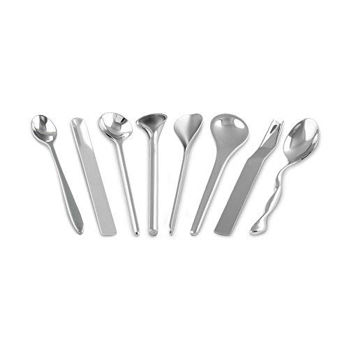 Alessi MSPOONSET Set 8 Cucchiaini Caffè Acciaio 18/10