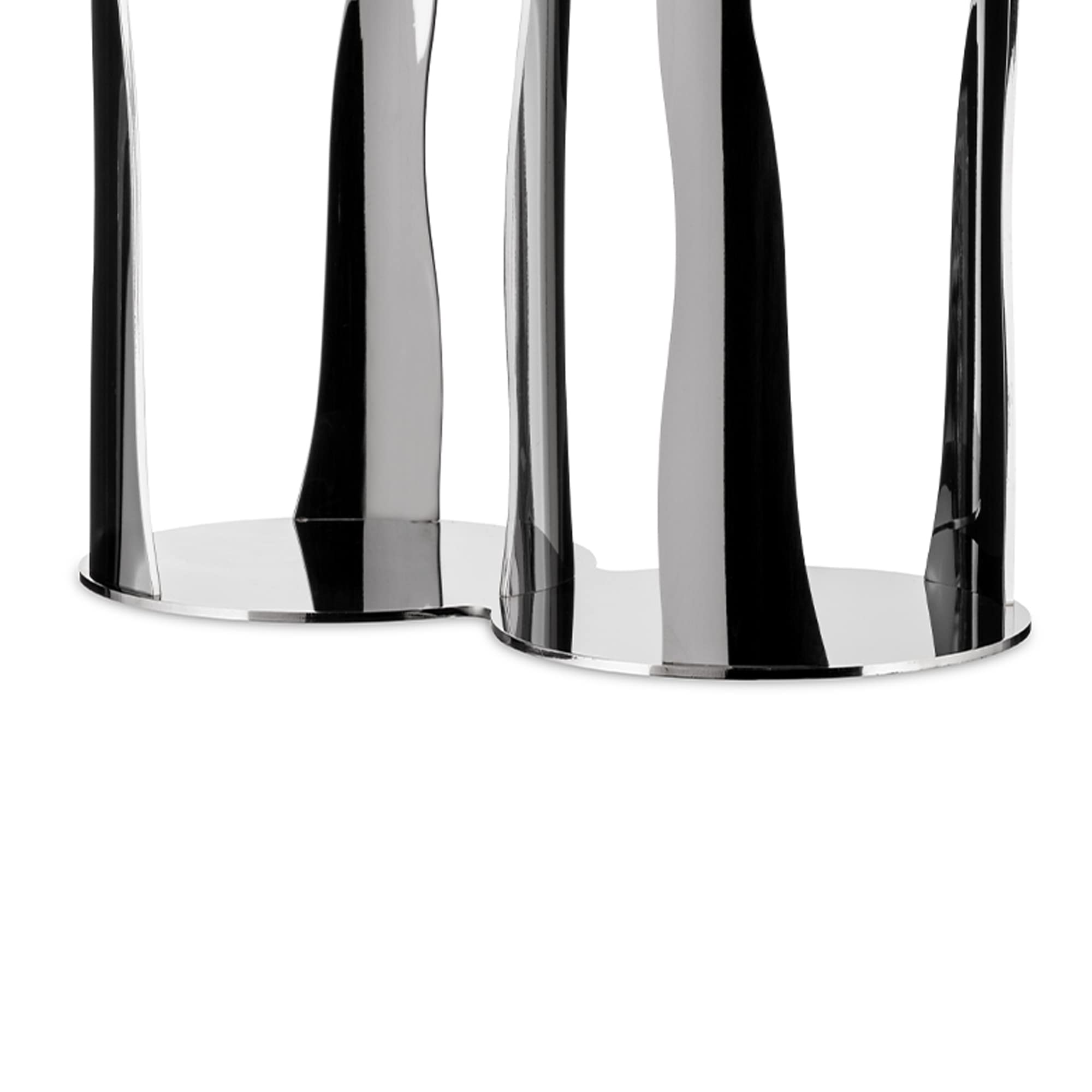 Alessi Mediterraneo ESI19 portabicchieri 2 scomparti acciaio