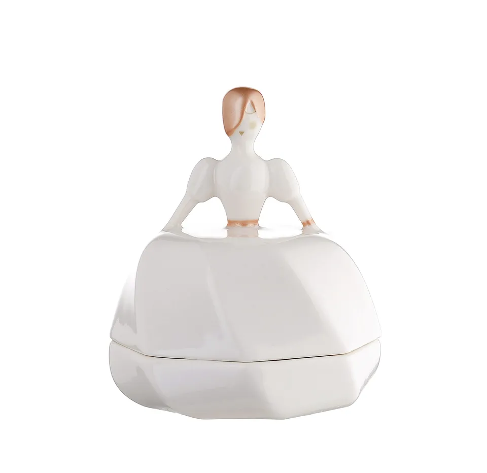 Alessi AAA02 La Petite Mariée Bomboniera Porcellana Multicolore