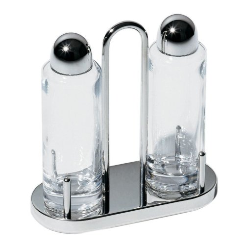 Alessi 5074 servizio olio e aceto acciaio cristallo