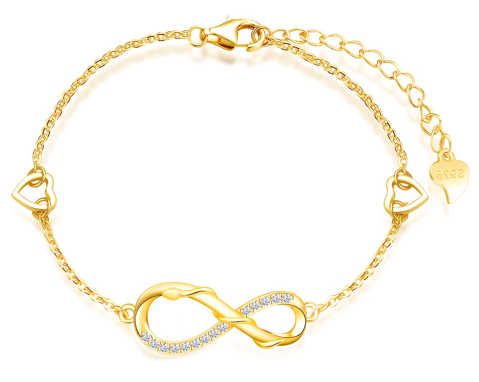 INFINIONLY Fashion Bracelets bracciale argento C-stella serpente