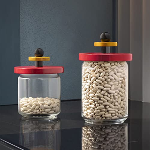 Alessi ES16/100 Mr Sottsass barattolo vetro 12x20,5 cm
