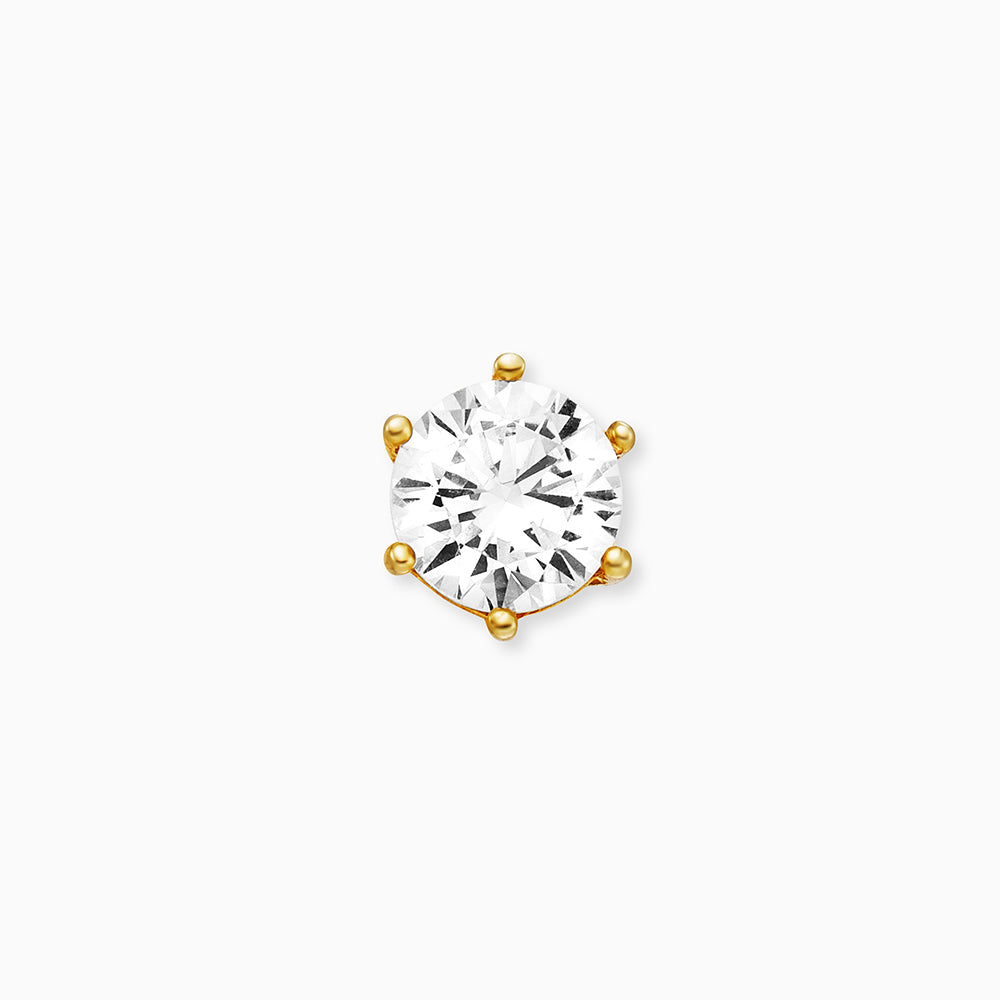 Engelsrufer Ohrringe Orecchini Shiny Gold Zirconi 5 mm Argento