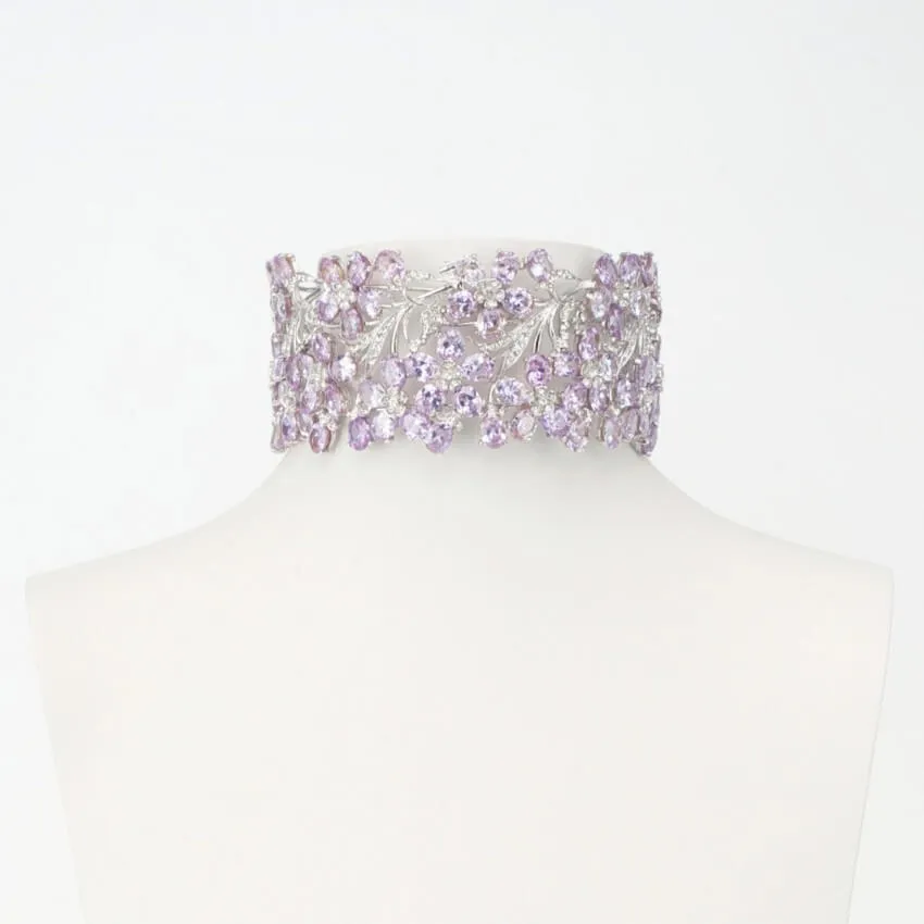 Chic Ad Hoc Collana Choker Lilla Girocollo