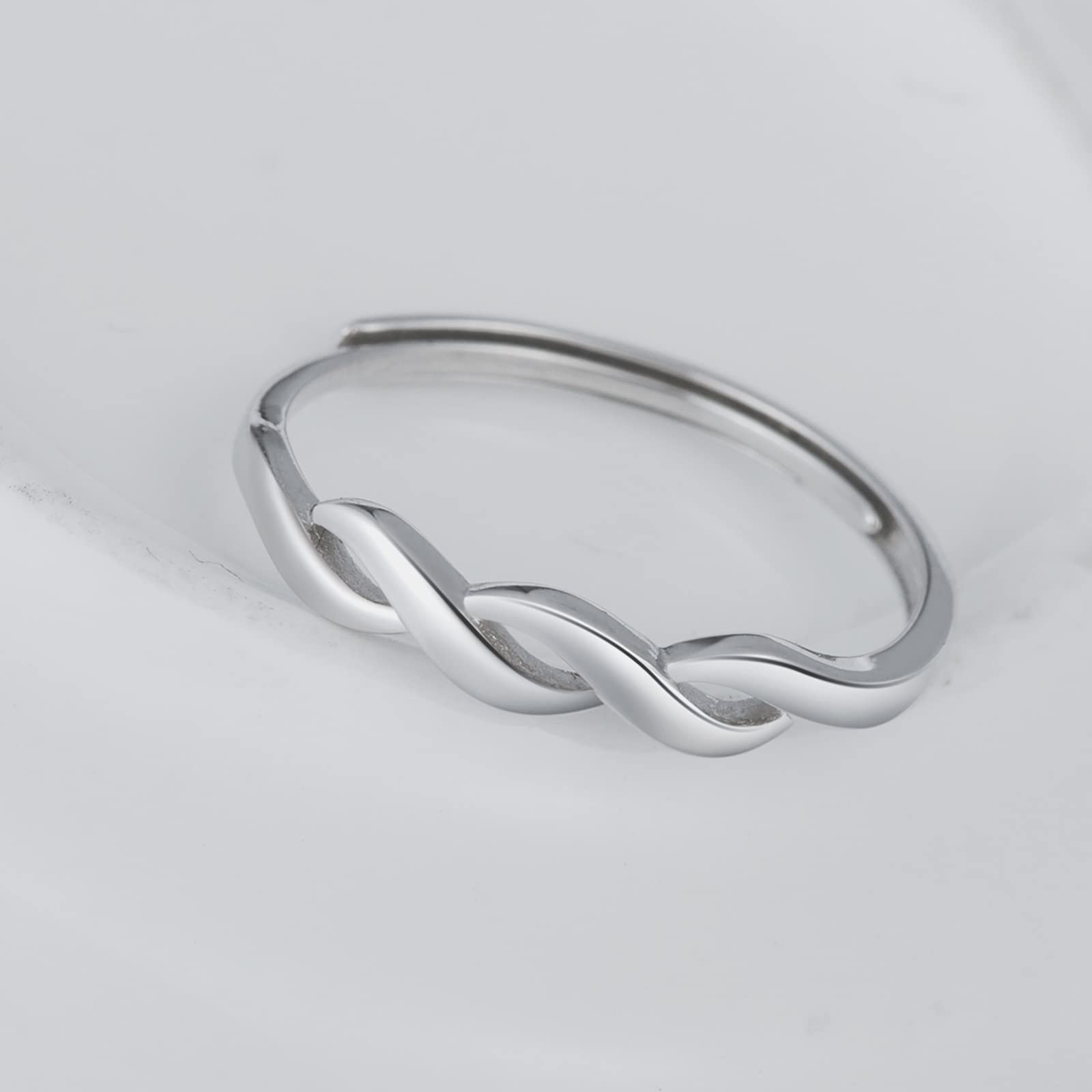 Infinionly Anello Infinito Argento 925 Regolabile Donna