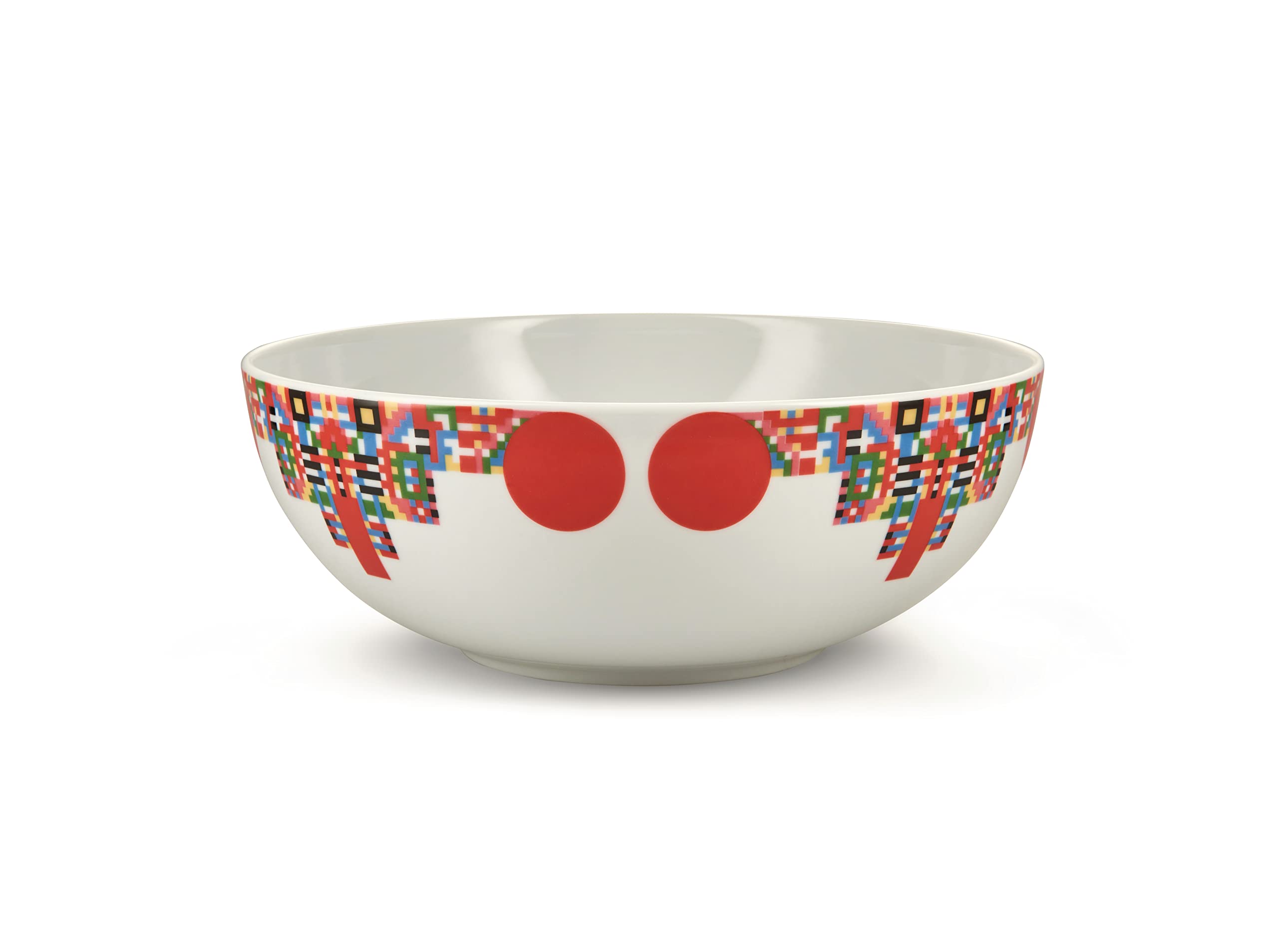 Alessi Holyhedrics ESA11 ciotola porcellana multicolore 25 cm
