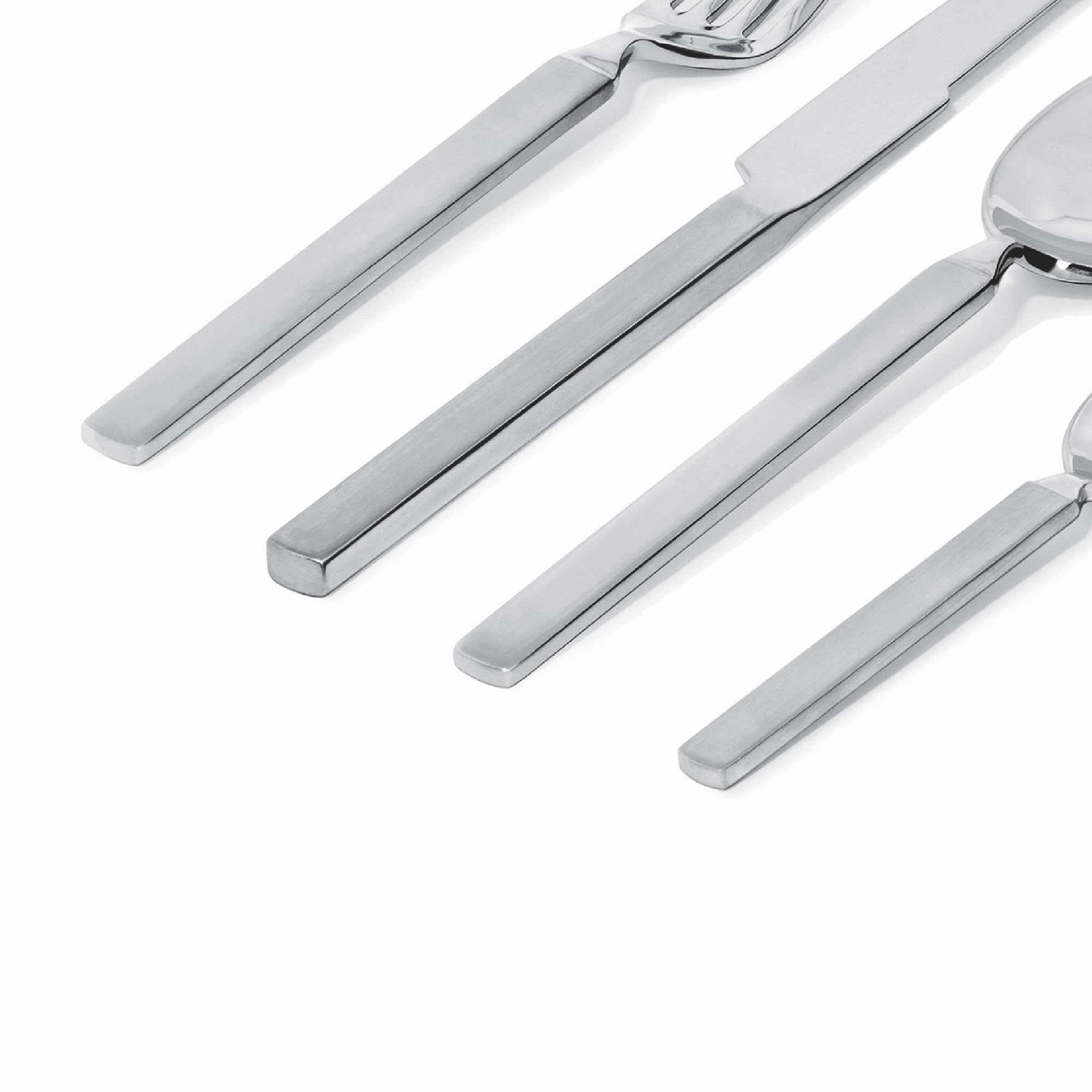 Alessi Tavola Dry 4180S24 Servizio Posate 24 Pezzi Acciaio