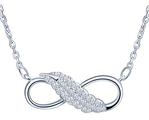 INFINIONLY Fashion Infinito Collana Argento Silver Zirconi