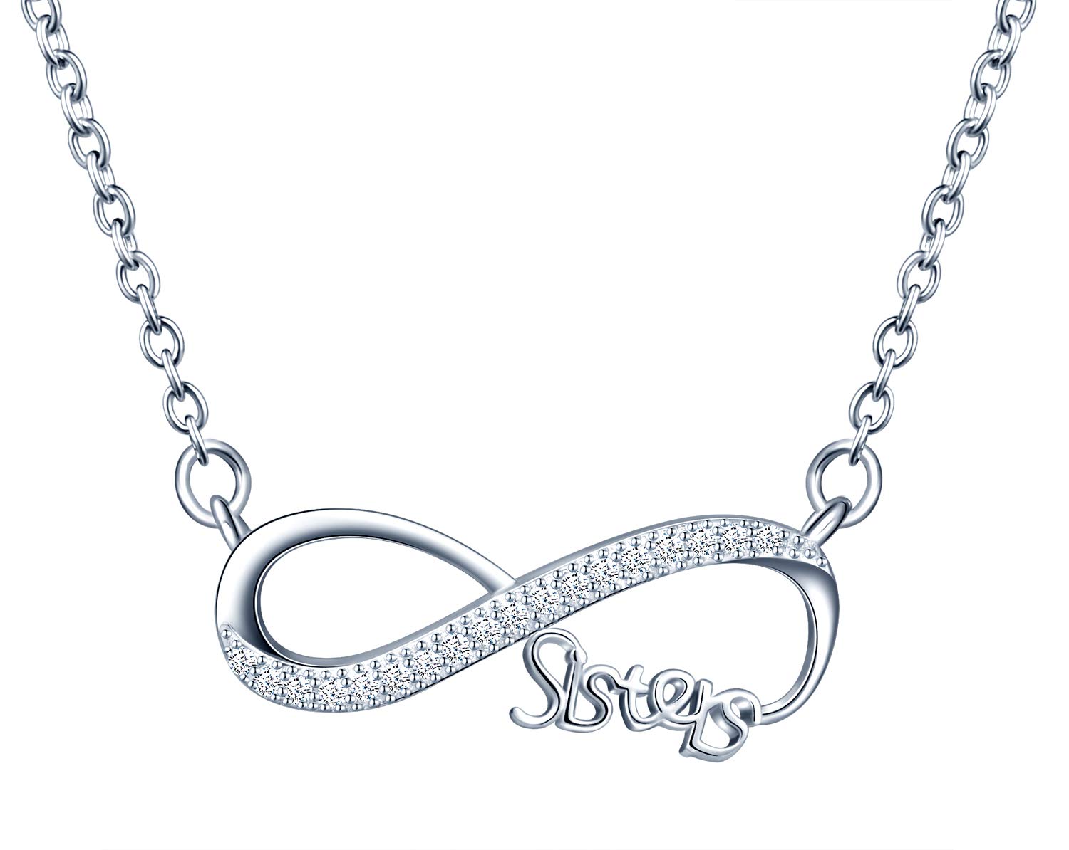 Infinionly Fashion parure argento 925 collana bracciali infinito