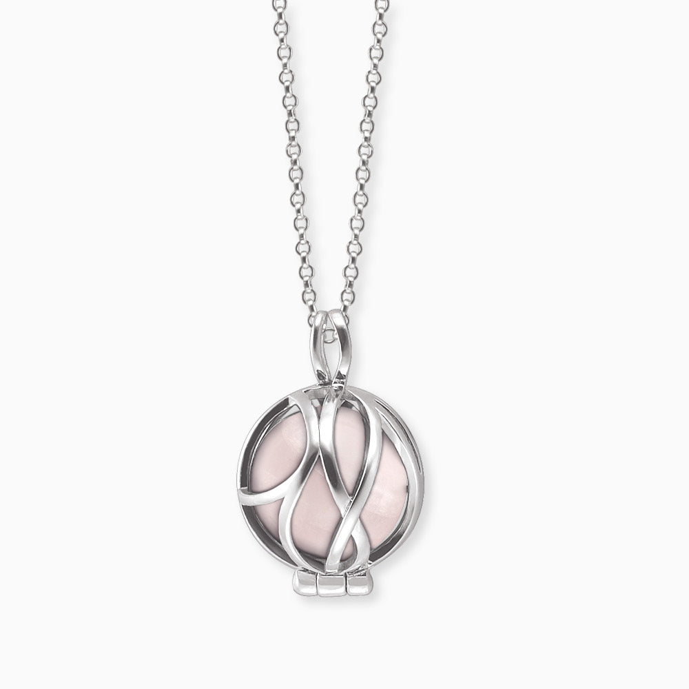 Engelsrufer Paradise Collana Argento Quarzo Rosa
