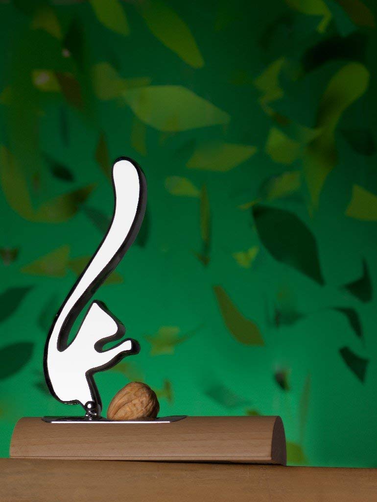 Alessi Scoiattolo AB13 schiaccianoci acciaio e legno