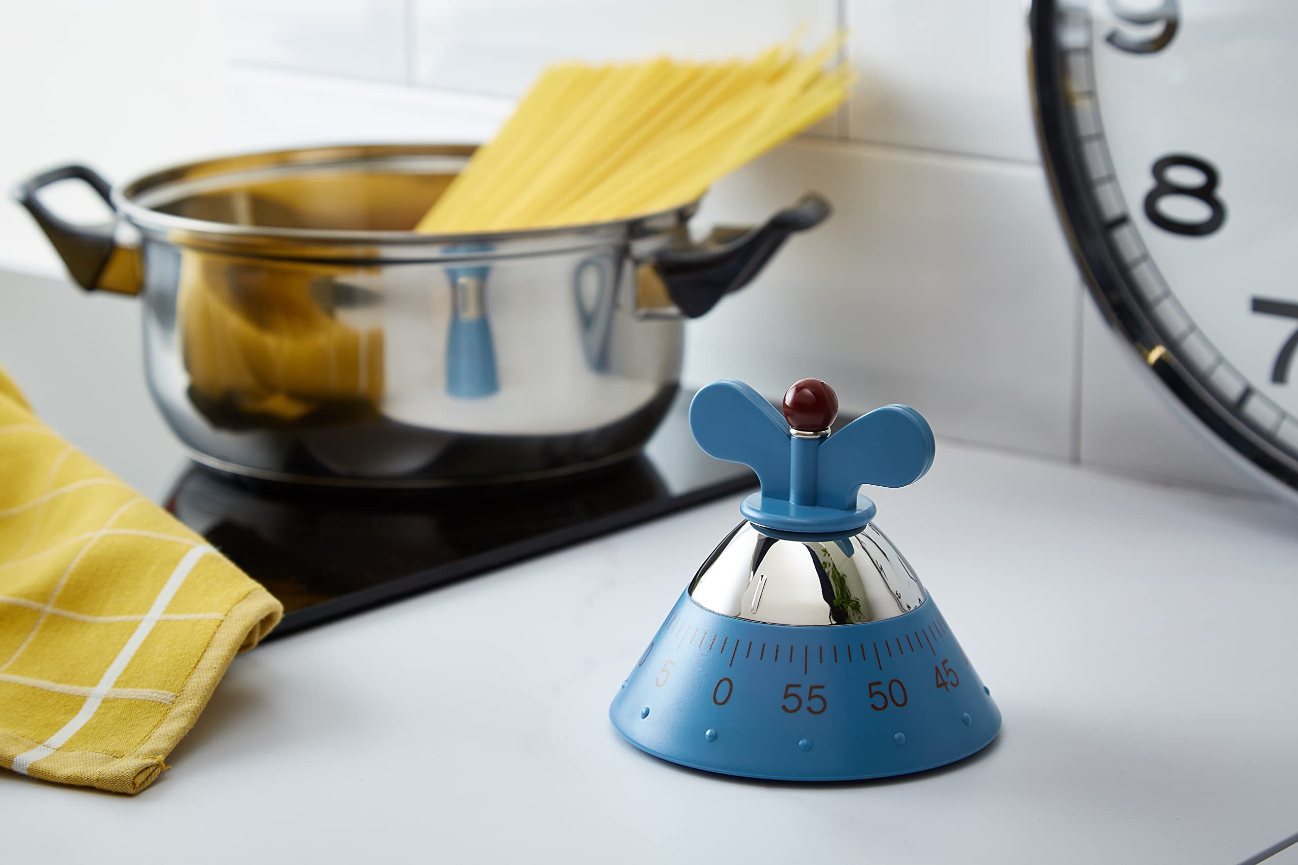 Alessi A09 Timer Cucina Meccanico Azzurro 60 Minuti