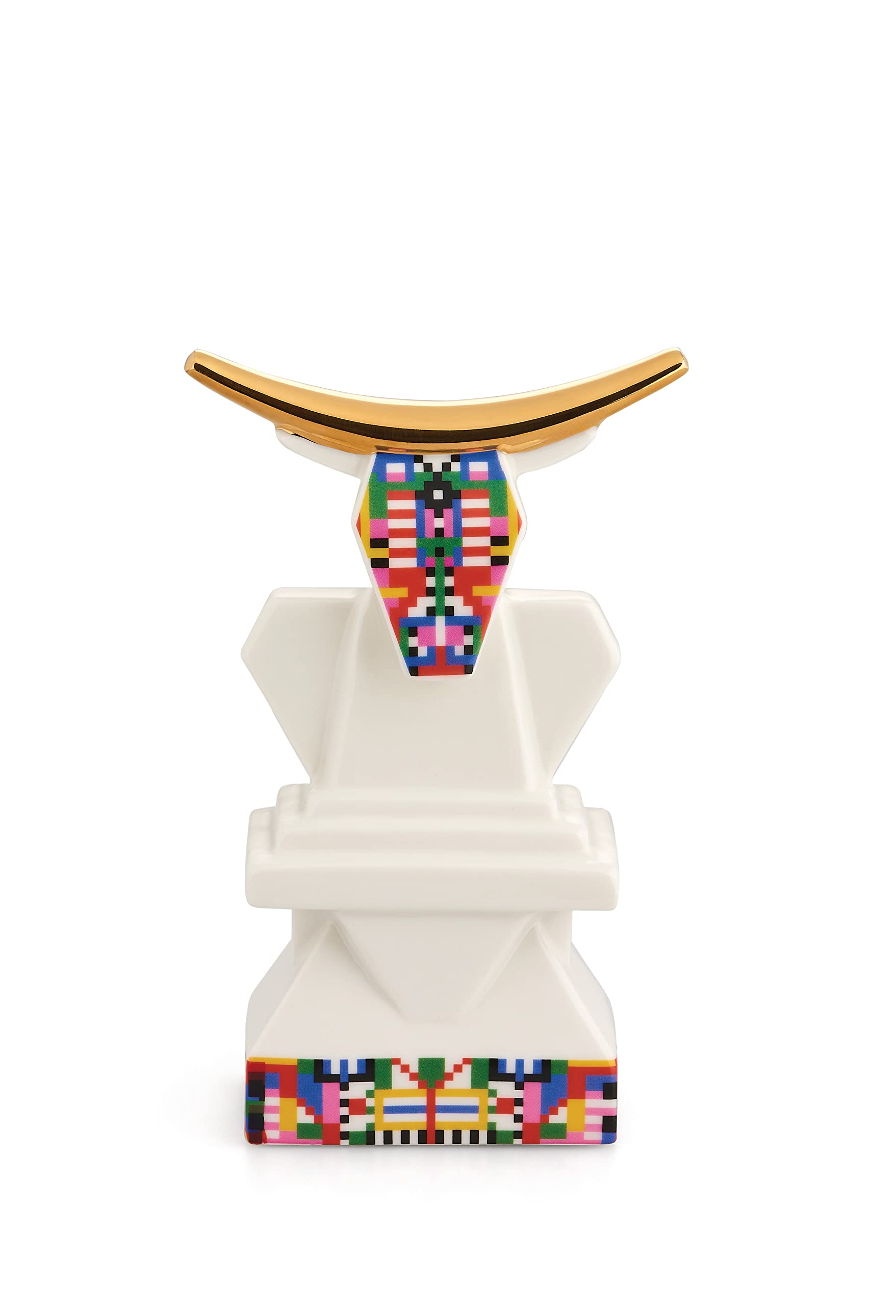 Alessi Cow ESA05 4 statuina bue presepe porcellana