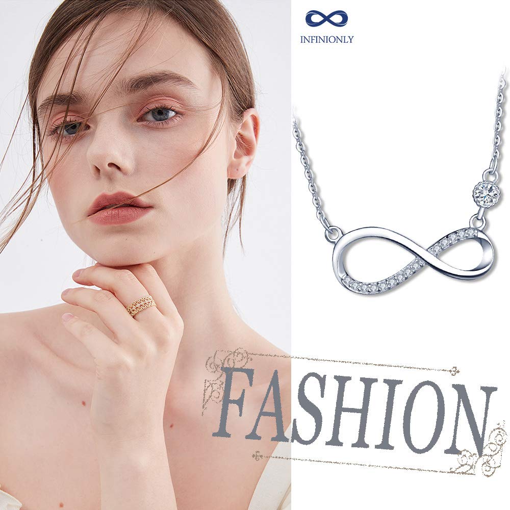 Infinionly Fashion Necklaces collana infinito argento 925 Silver