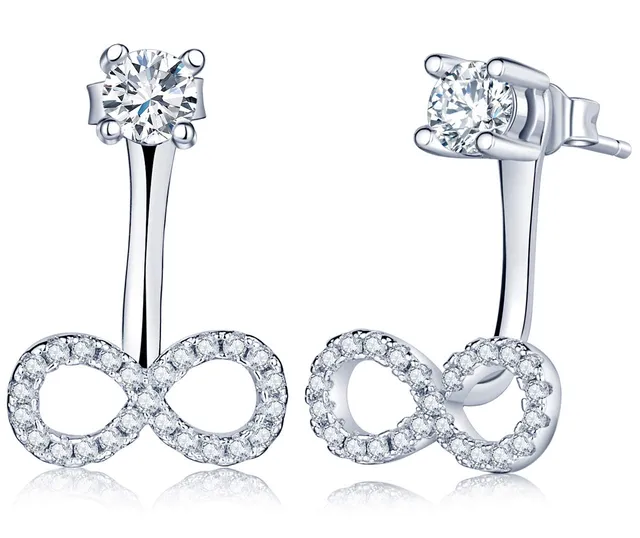 Infinionly Fashion orecchini infinito 2 modi argento 925