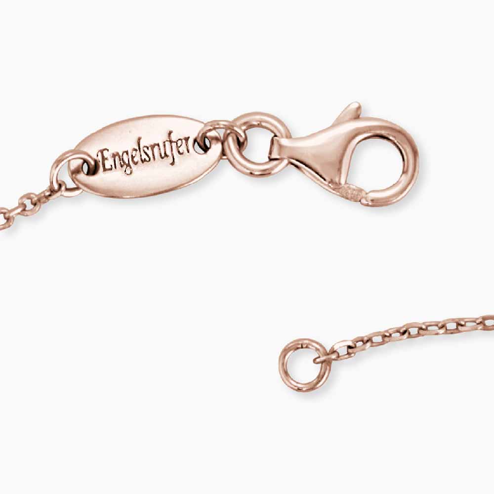 Engelsrufer Moonlight bracciale argento zirconia oro rosa