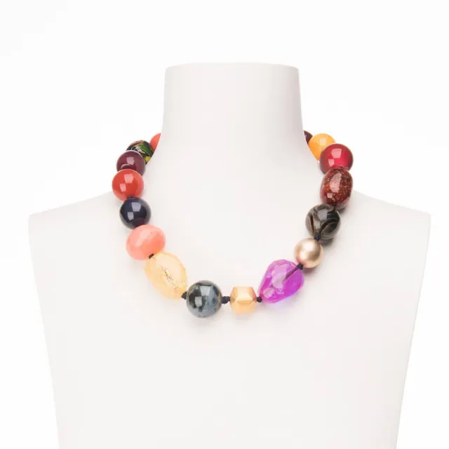 Chic Ad Hoc Collane Collana girocollo multicolor donna
