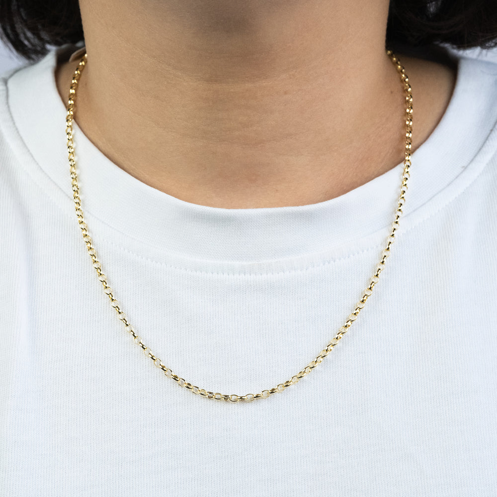 Engelsrufer Ankerkette catena argento oro 50 cm sottile