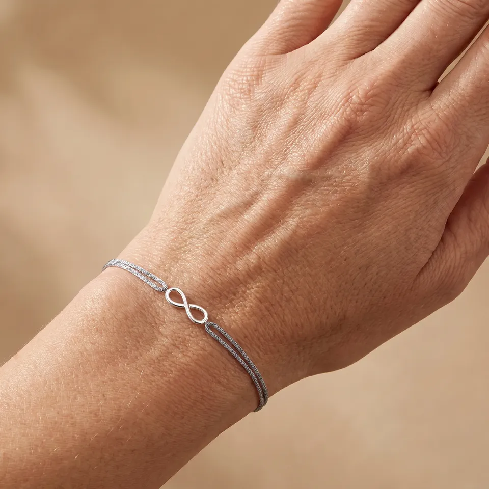 Engelsrufer Bracciale Nylon Argento 925 Infinity