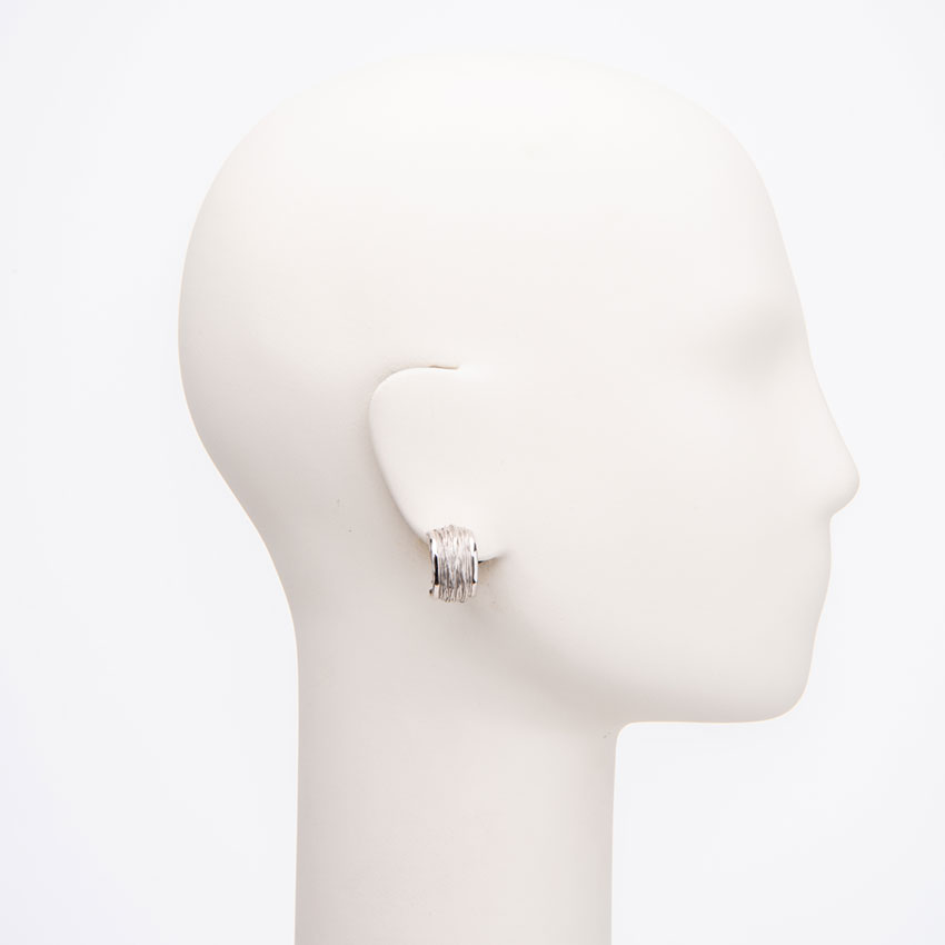 Chic Ad Hoc Orecchini Clip Filo della Vita Argento