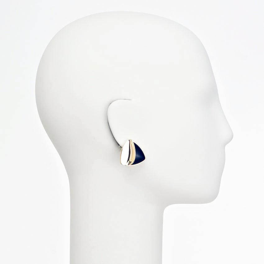 Chic Ad Hoc Orecchini Freccia Oro Nero a Clip