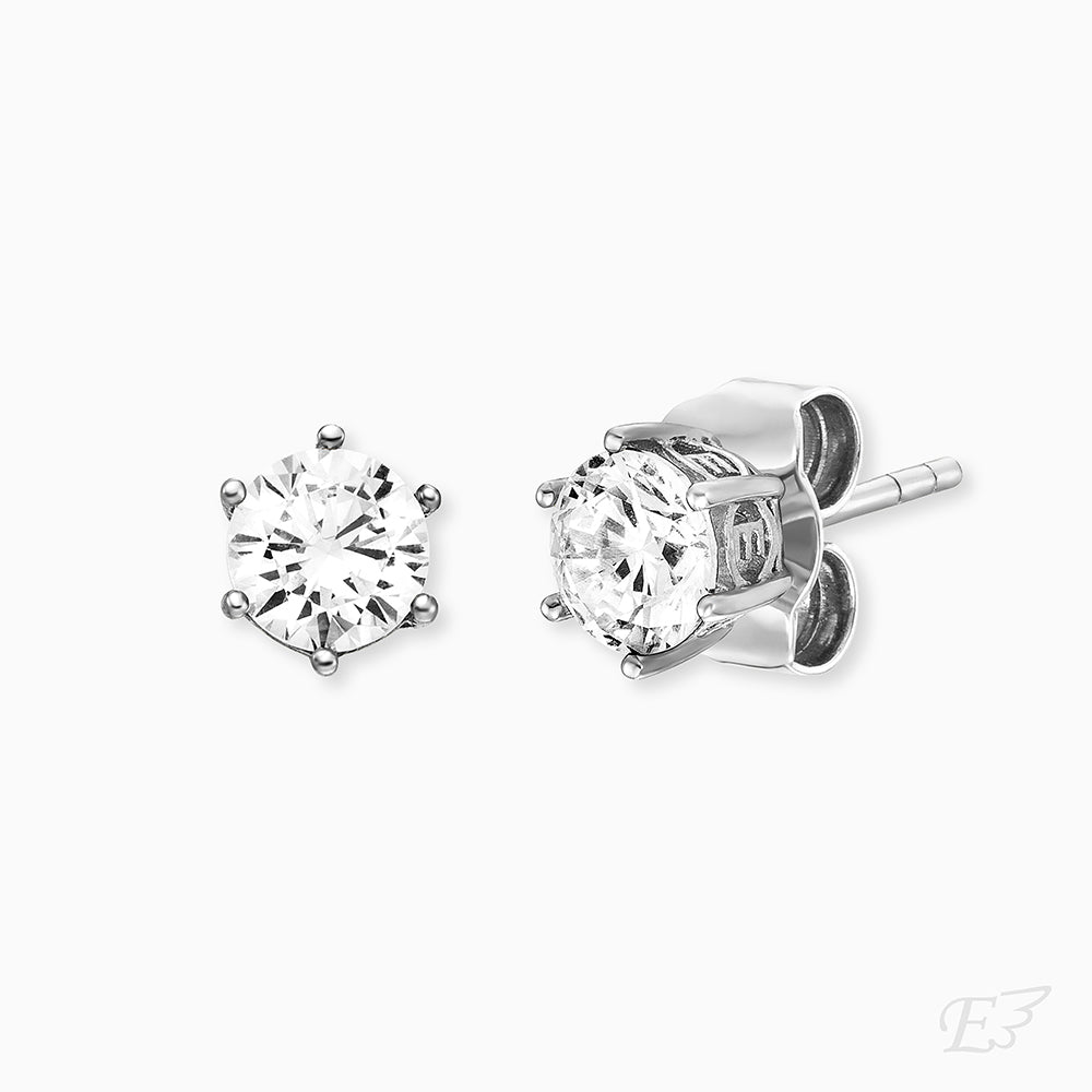 Engelsrufer Shiny Orecchini Argento 925 Zirconia 5 mm