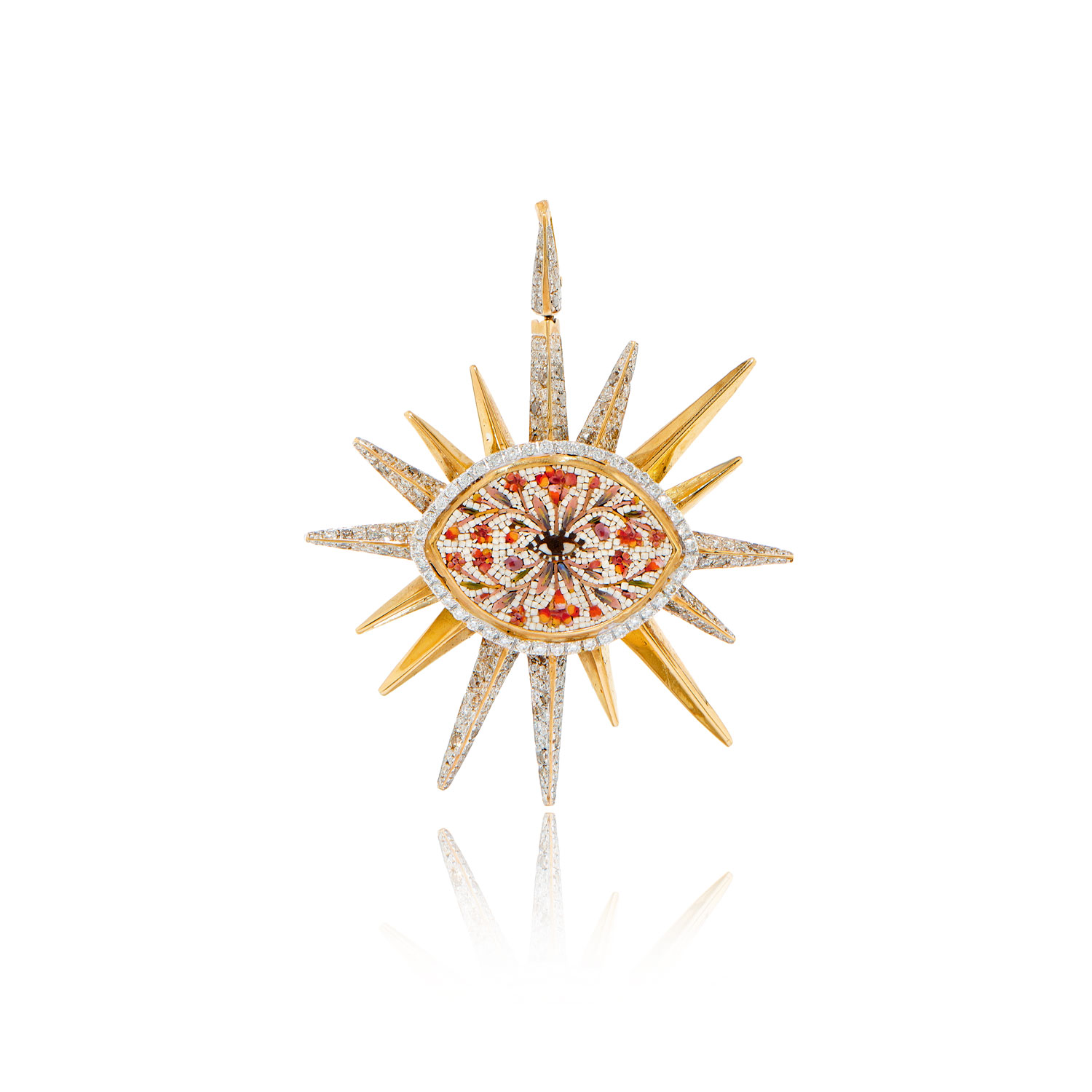 Le Sibille Lightray Pendente oro diamanti brown 1,73 ct