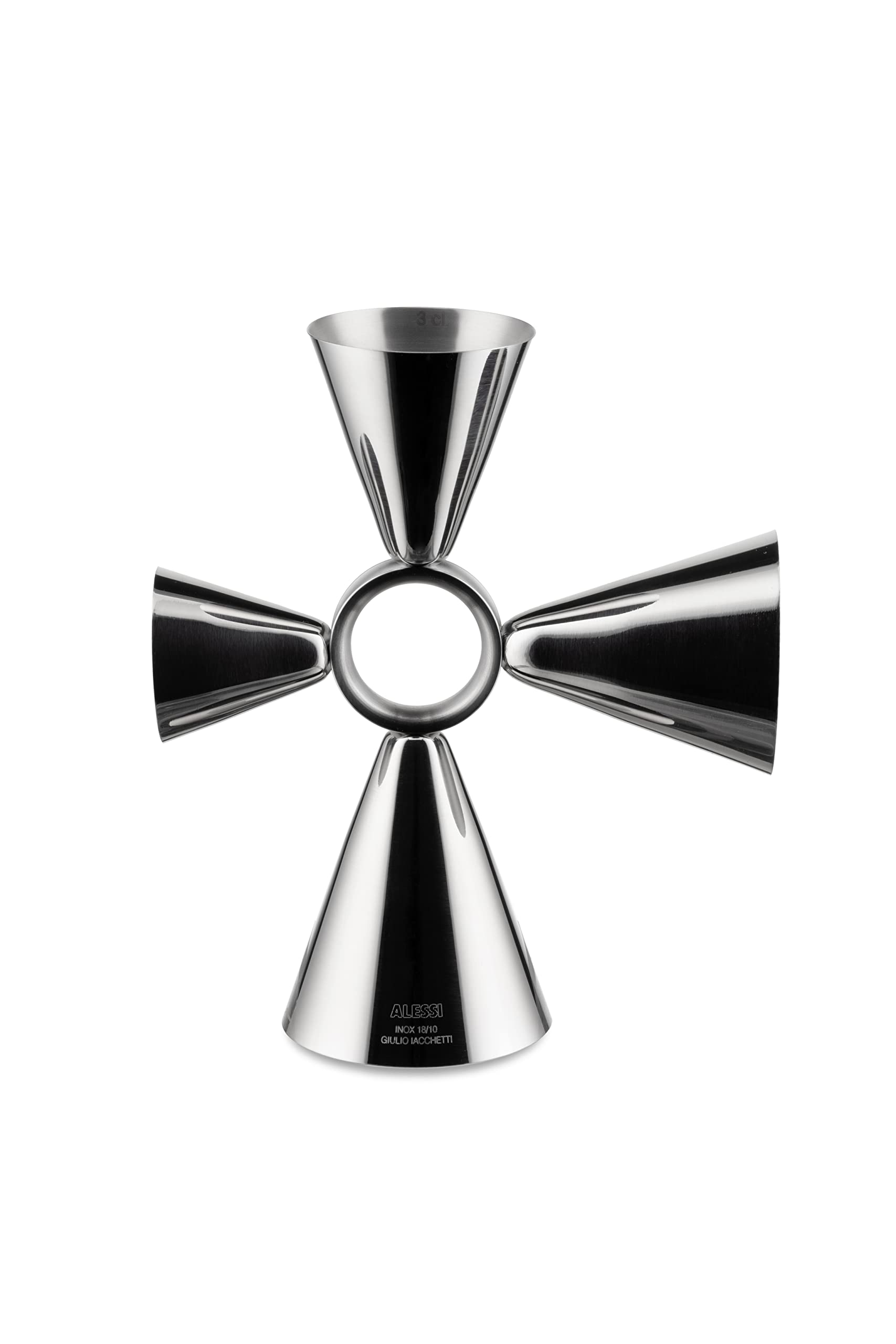 Alessi Tending Box GIA28 misurino cocktail jigger acciaio