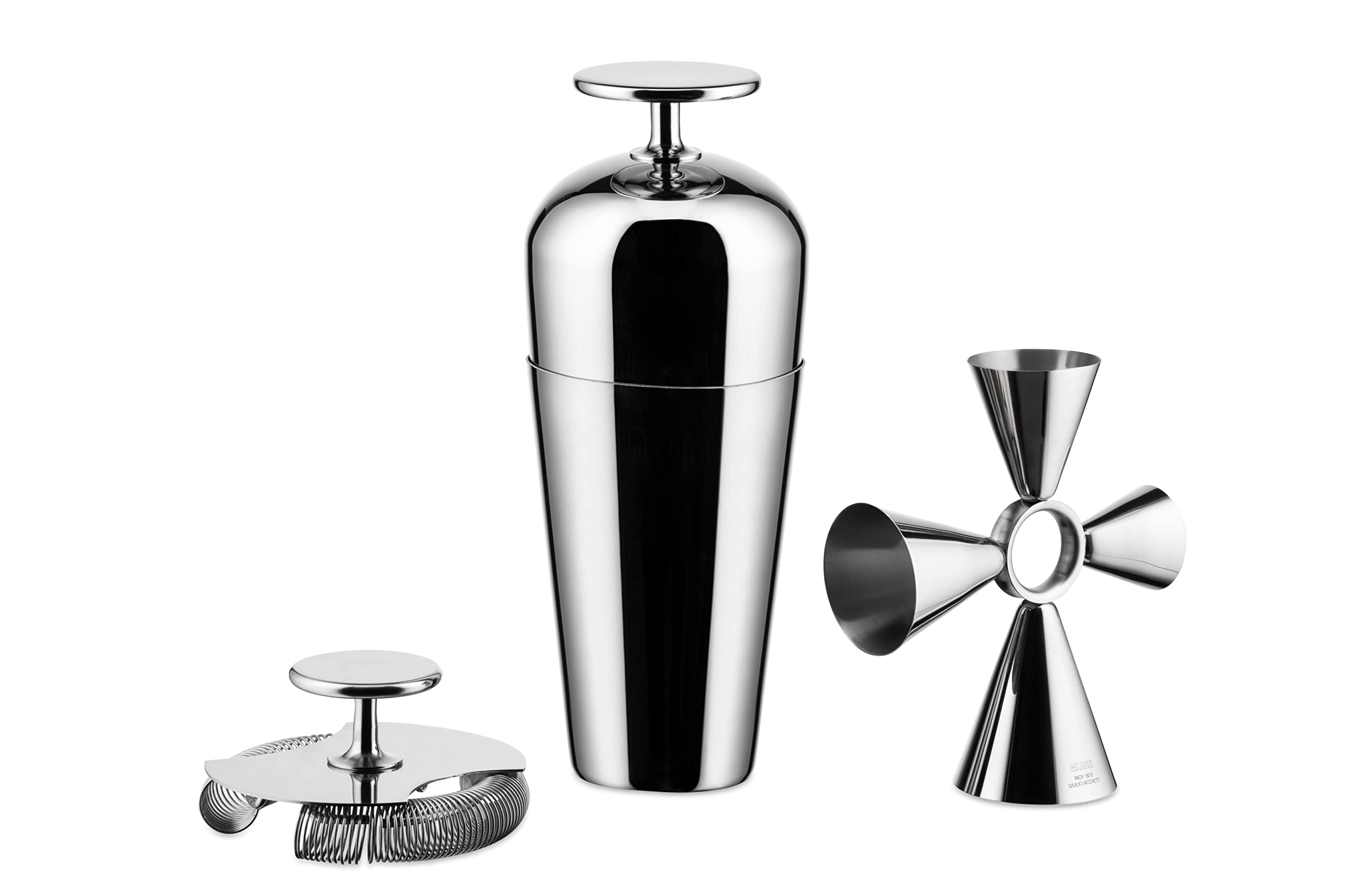 Alessi The Tending Box GIA26SET set cocktail acciaio 3 pezzi