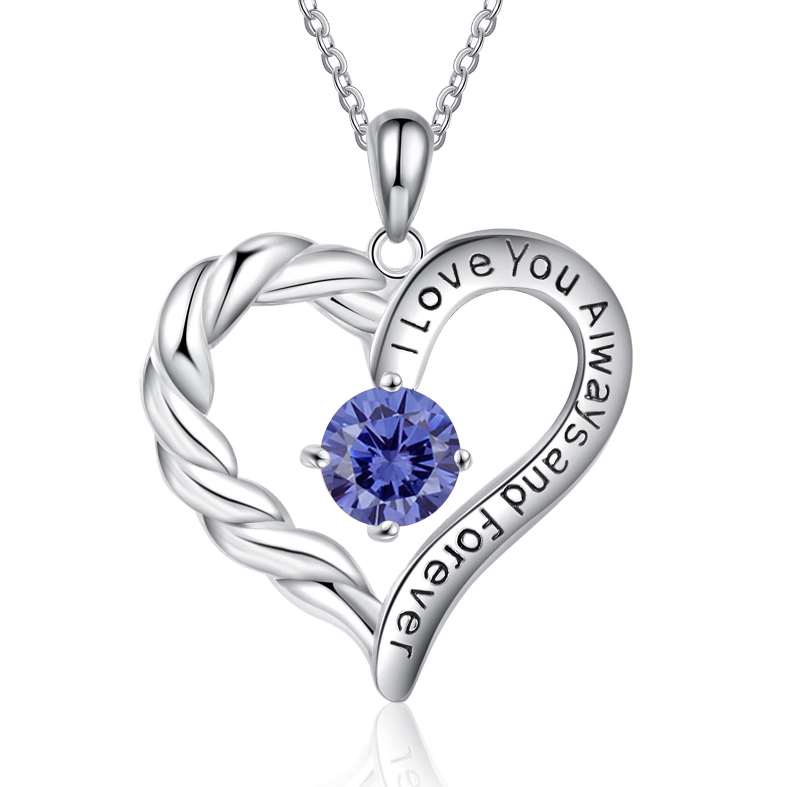 Jessemade Gioielli Collana Cuore Argento 925 Pietra Marzo