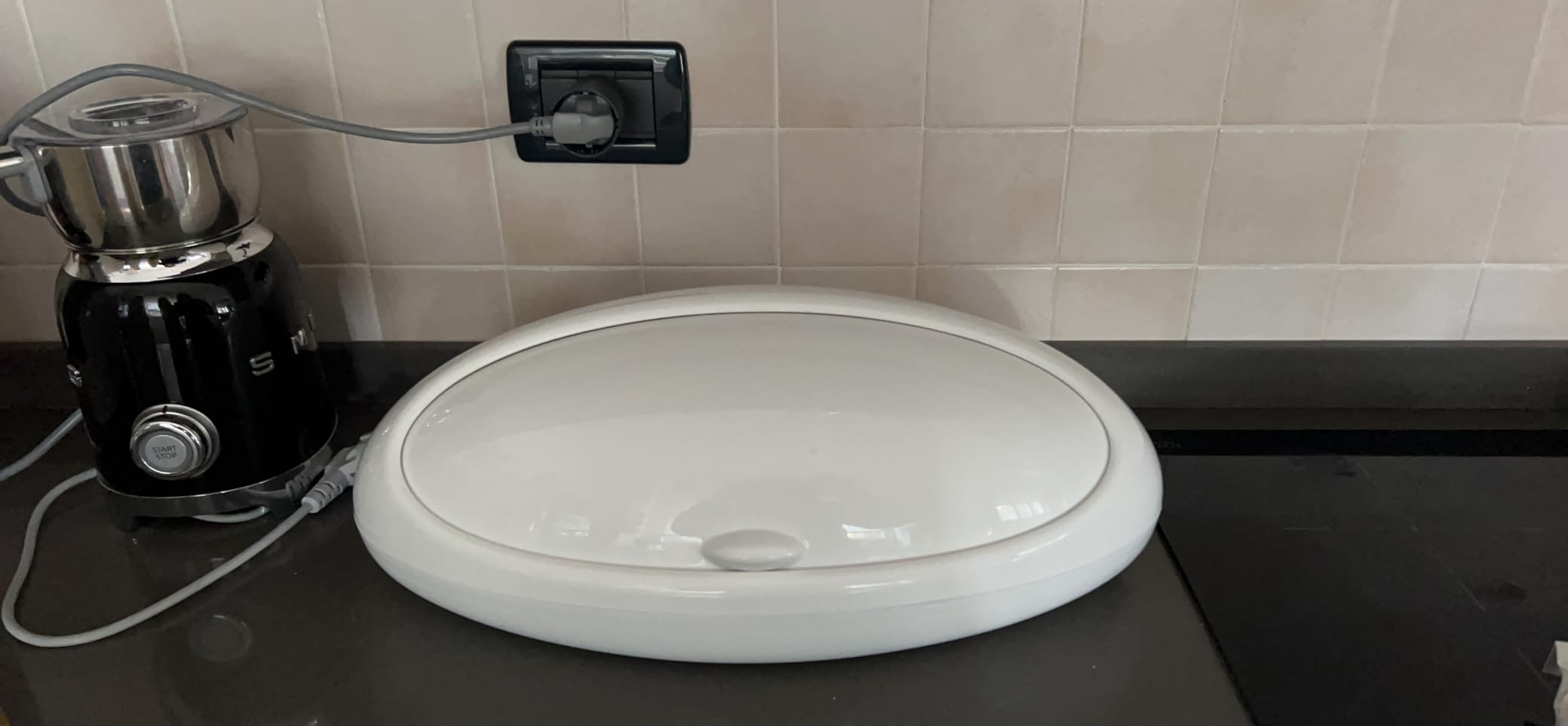 Alessi Gnam ASG22 W Portapane Bianco 46 cm Resina