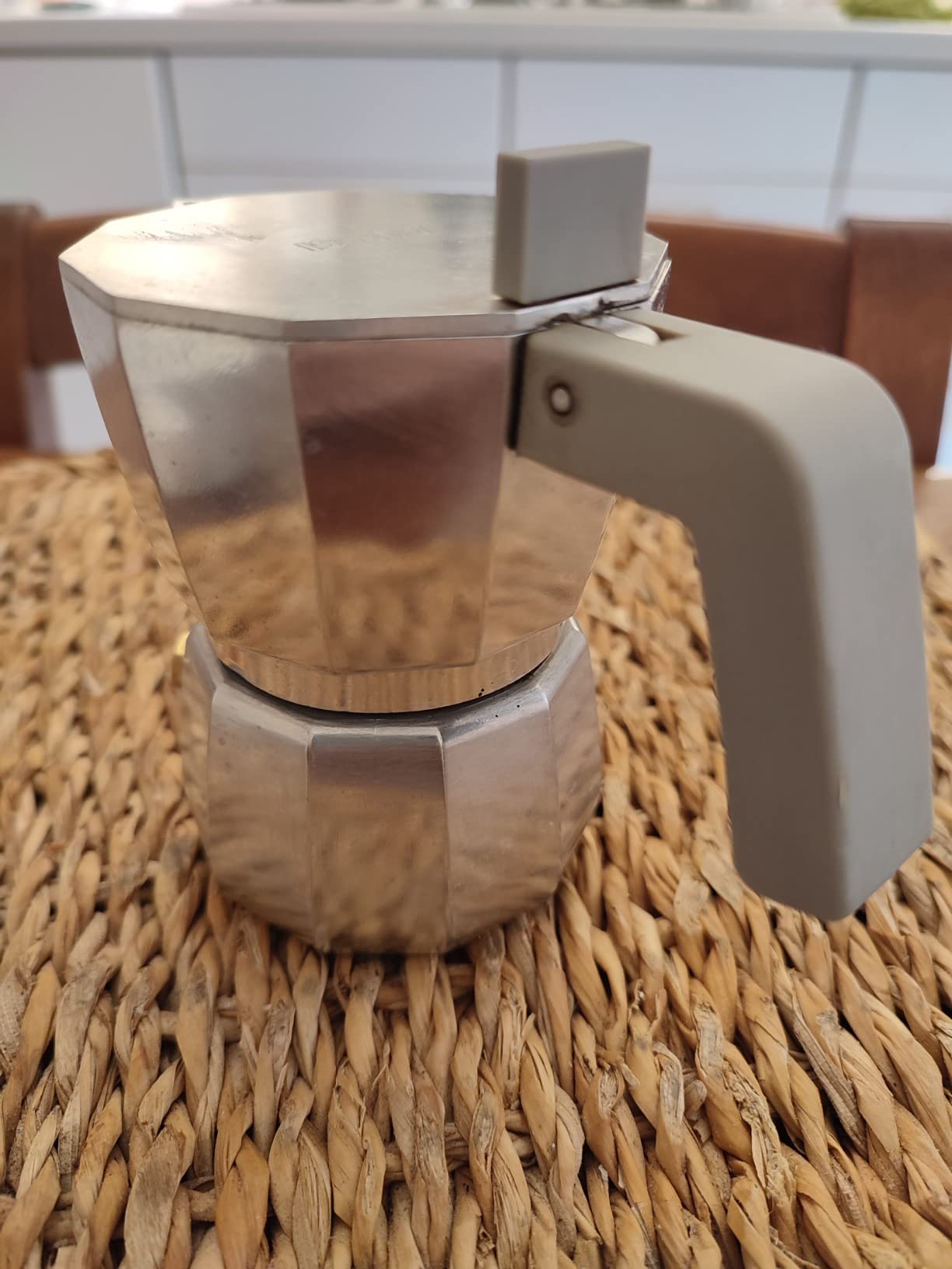 Alessi DC06/3 Moka Caffettiera Alluminio 3 Tazze Grigio 15 cl