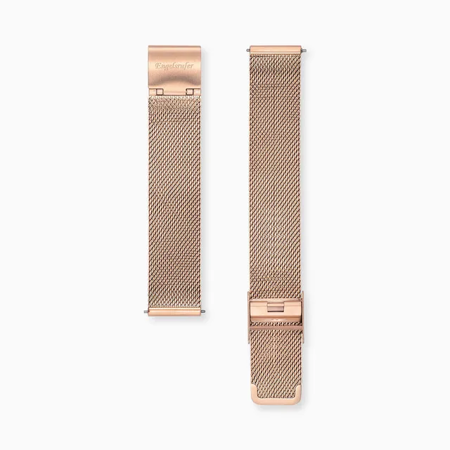Engelsrufer Uhrenbänder Cinturino Mesh Acciaio 14 mm Roségold