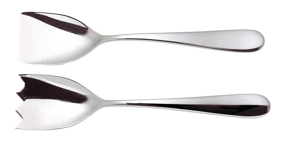 Alessi Nuovo Milano 5180/14 Posate Insalata Acciaio Lucido