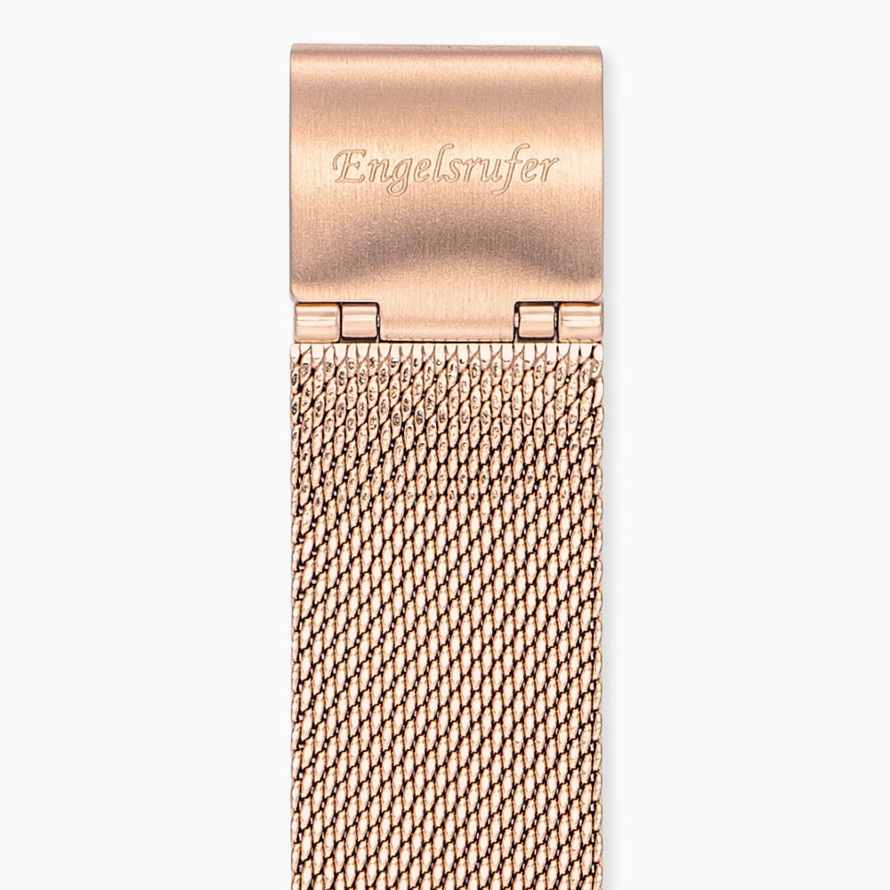 Engelsrufer Uhrenbänder Cinturino Mesh Acciaio 14 mm Roségold