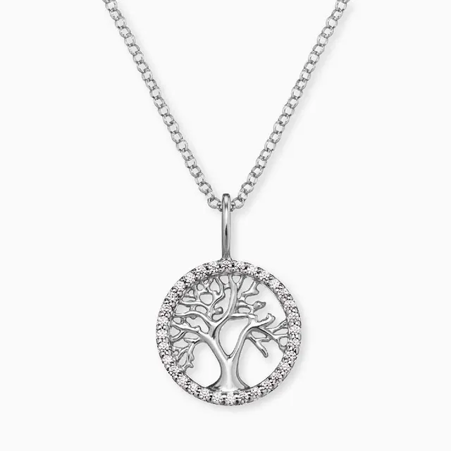 Engelsrufer Albero Vita collana argento zirconia regolabile