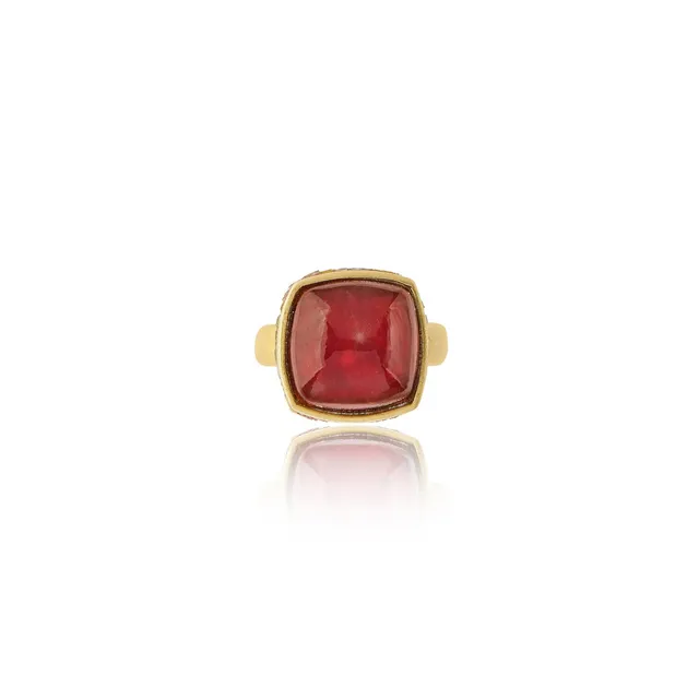 Le Sibille Pompei Anello oro giallo diamanti rubini