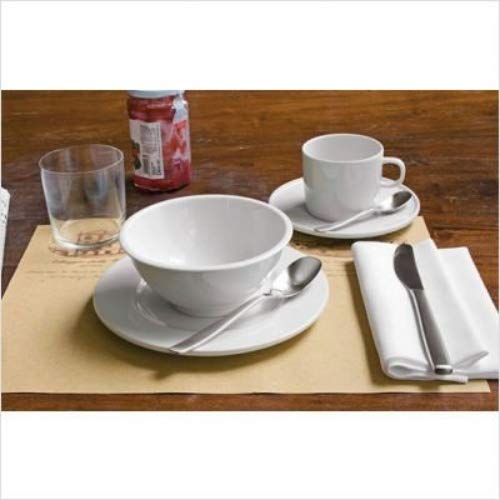 Alessi AJM28/54 PlateBowlCup coppetta porcellana bianca set 4