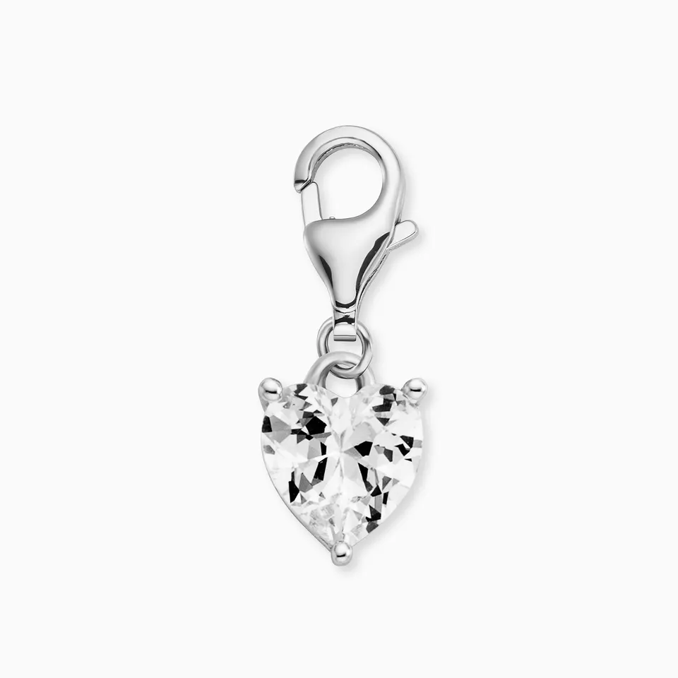 Engelsrufer Shiny Charm Argento 925 Cuore Zirconia