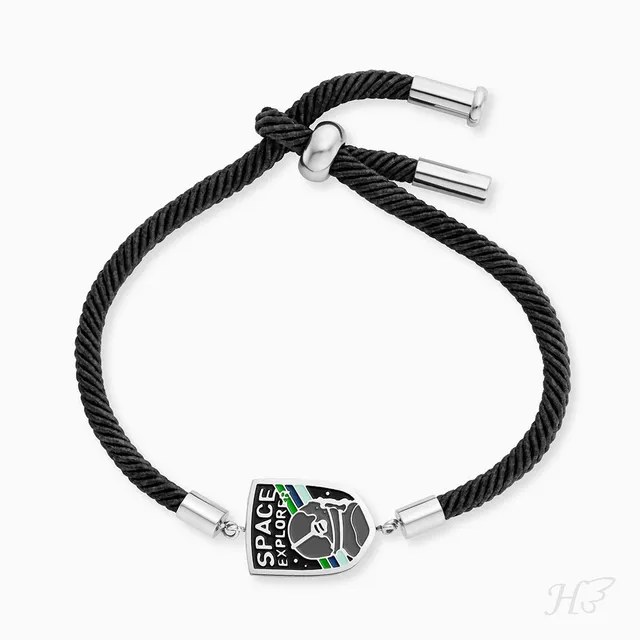 Engelsrufer Kinder Bracciale Acciaio Astronauta Smalto 16-19cm